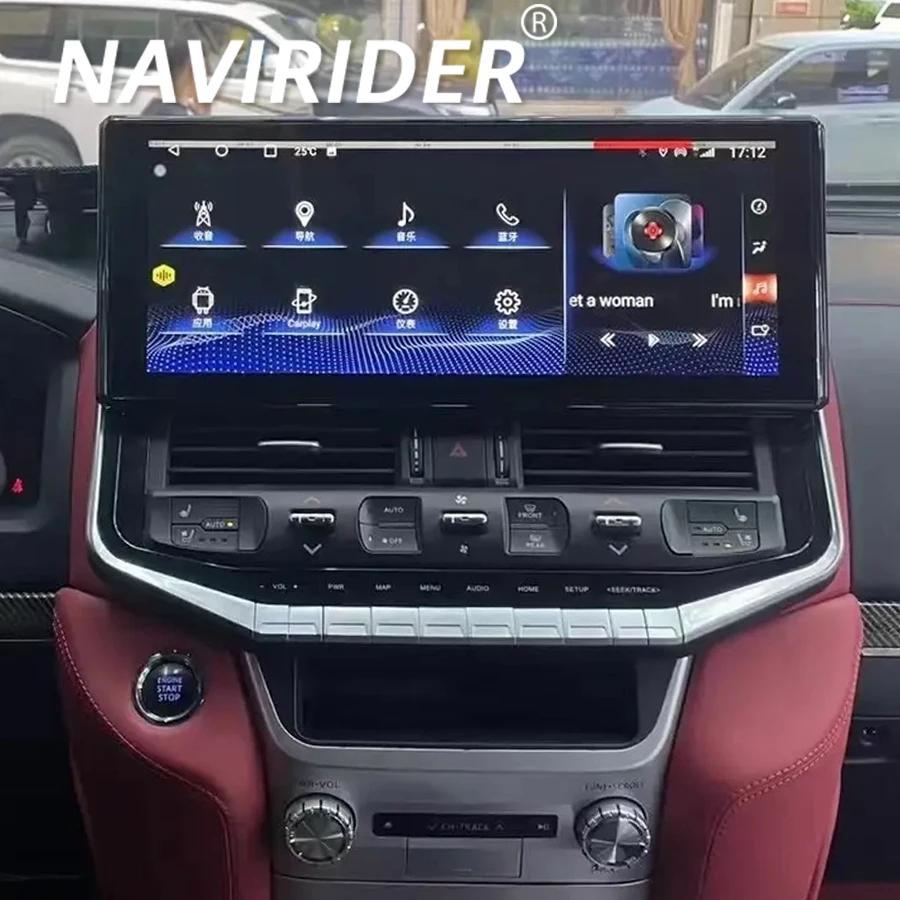 

16.3 inch Android 13 Video charging Multimedia Stereo Qled Screen For TOYOTA Land Cruiser 200 LC200 LC300 Upgrade 2023 Carplay