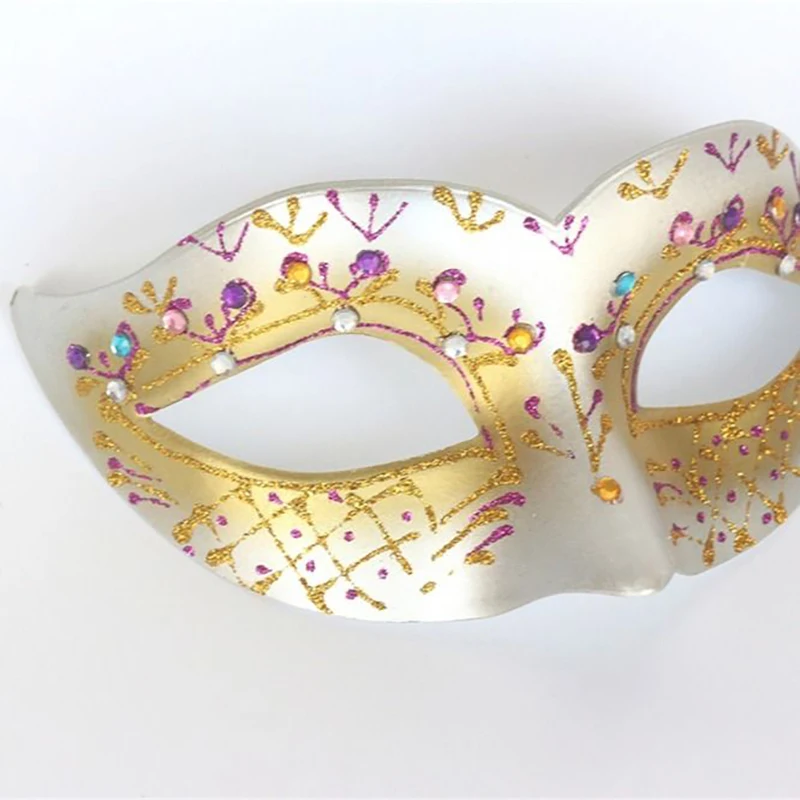 Masque de mascarade de Mardi Gras pour femmes, demi-masques vénitiens peints, Sexy, Halloween, pâques, carnaval, fête, Cosplay, bal, jaune, noir