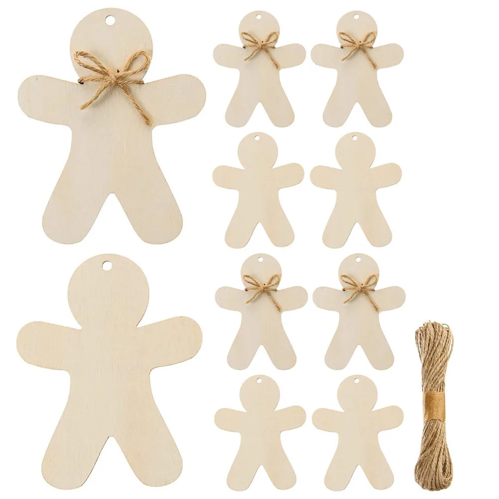 

2 set Wooden Christmas Tree Decor Xmas Hanging Ornament For Girls Holiday Party Supplies Craft Sewing Accessories Indoor Decor