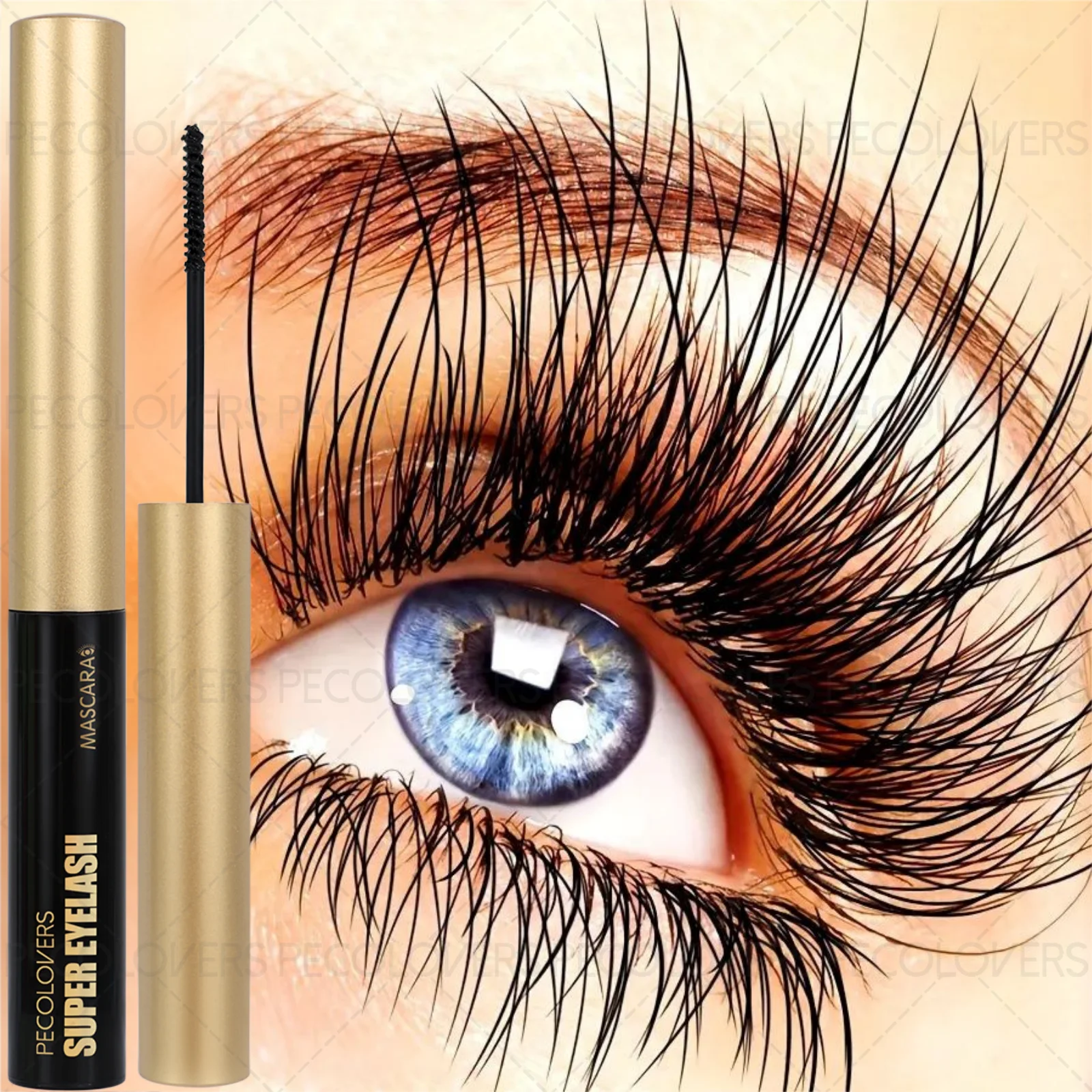 2/3PCS 5D 防水マスカラ - 長持ちする厚みのあるカールまつげ、防水、固まらない、クリスマスのメイクに最適