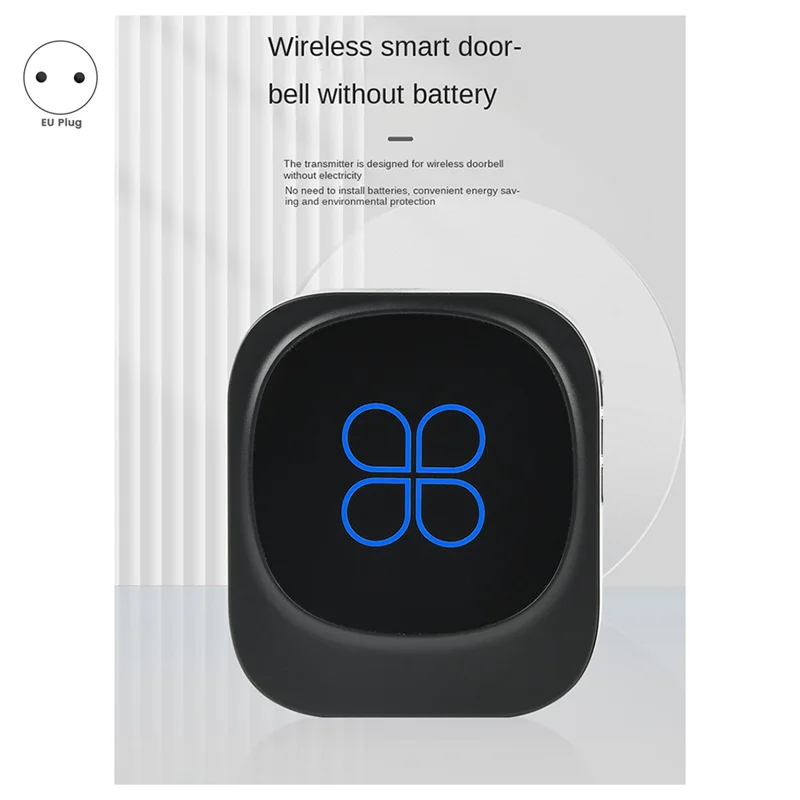 مقاوم للماء جرس الباب الذكي جرس الباب اللاسلكي IP68 جرس الباب المنزلي ذكي 38 أغنية 4-Level التحكم في مستوى الصوت-ABJU