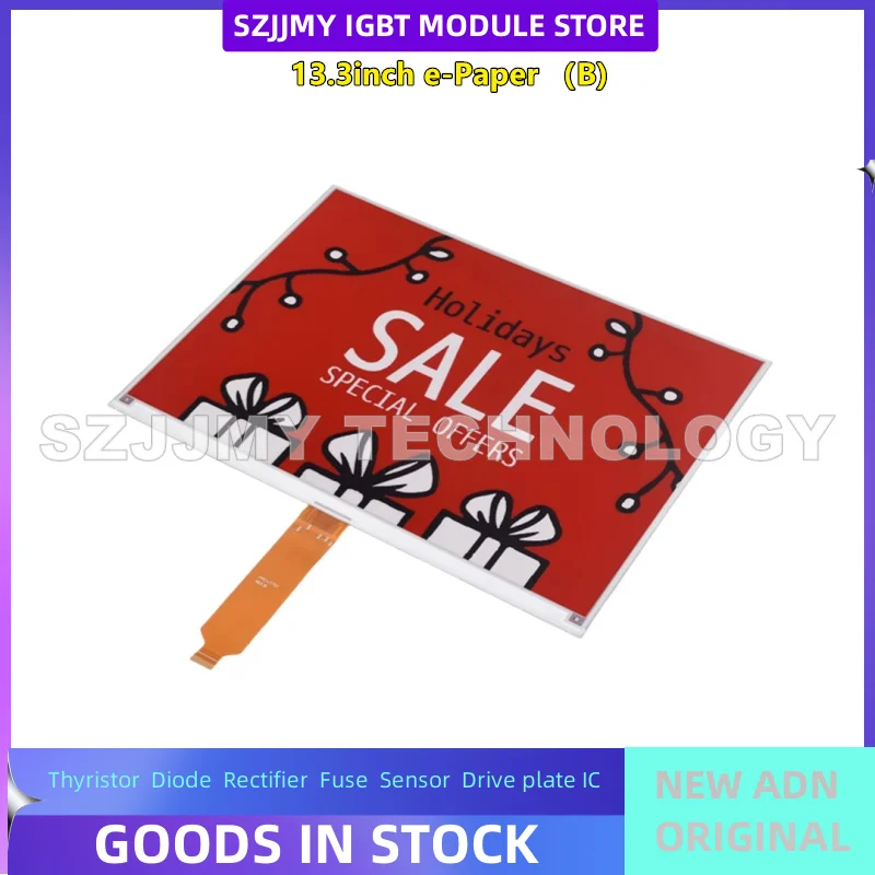 13.3-inch e-Ink Screen e-Paper Low Blue Light Low Power Electronic Paper Screen Supports Raspberry Pi