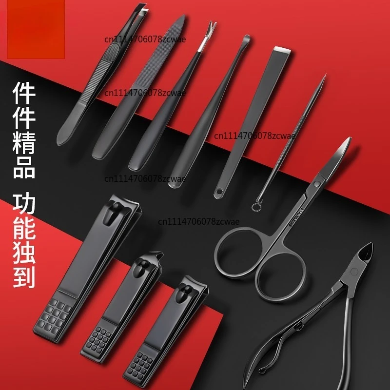ZOCI-FOR 11Pcs Stainless Steel Nail Care Kit Manicure Pedicure Tools, Nail Clipper & Paronychia Nipper Set