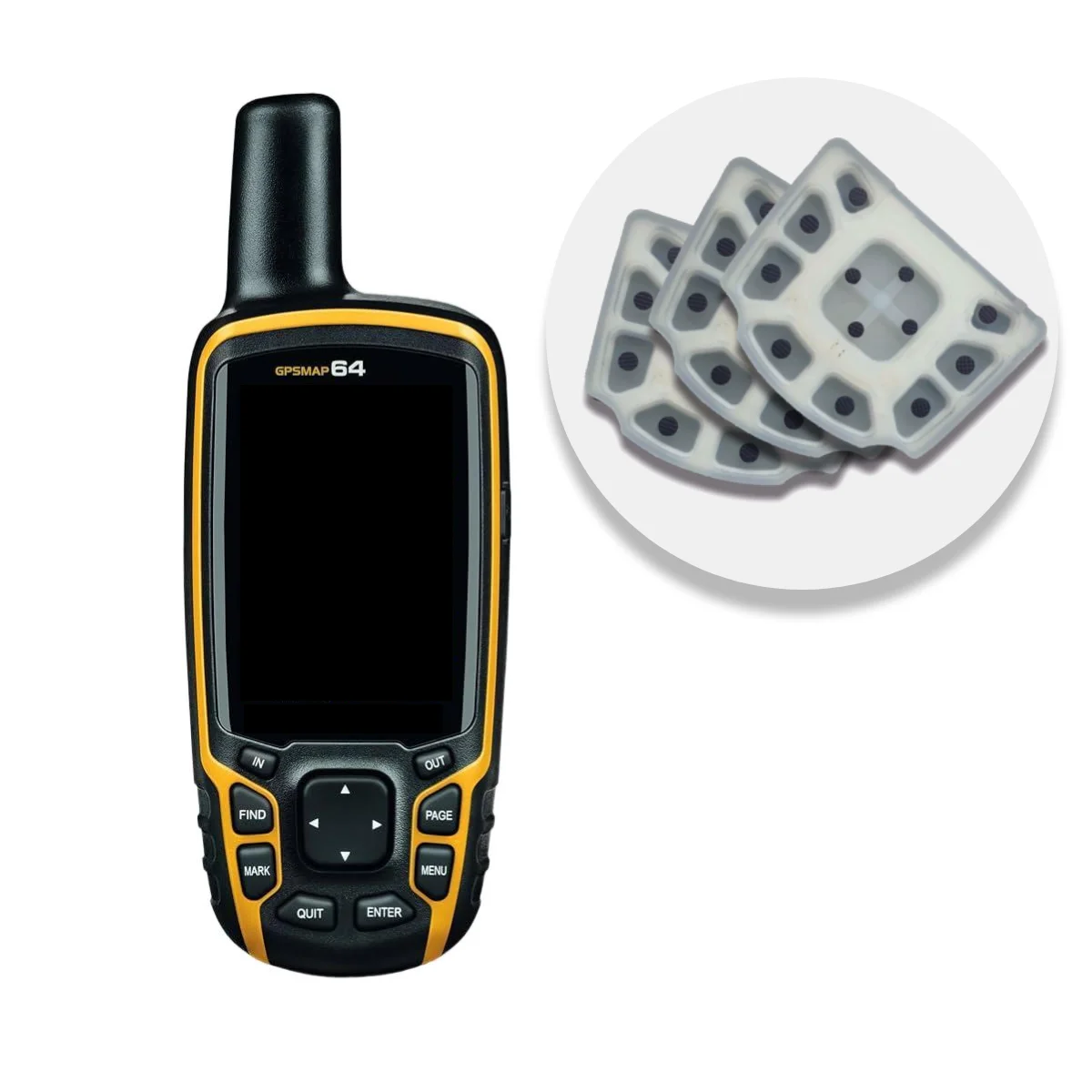 New Keypad Rubber Buttons Replacement Parts For Garmin GPSMAP 64 64s 64st OEM