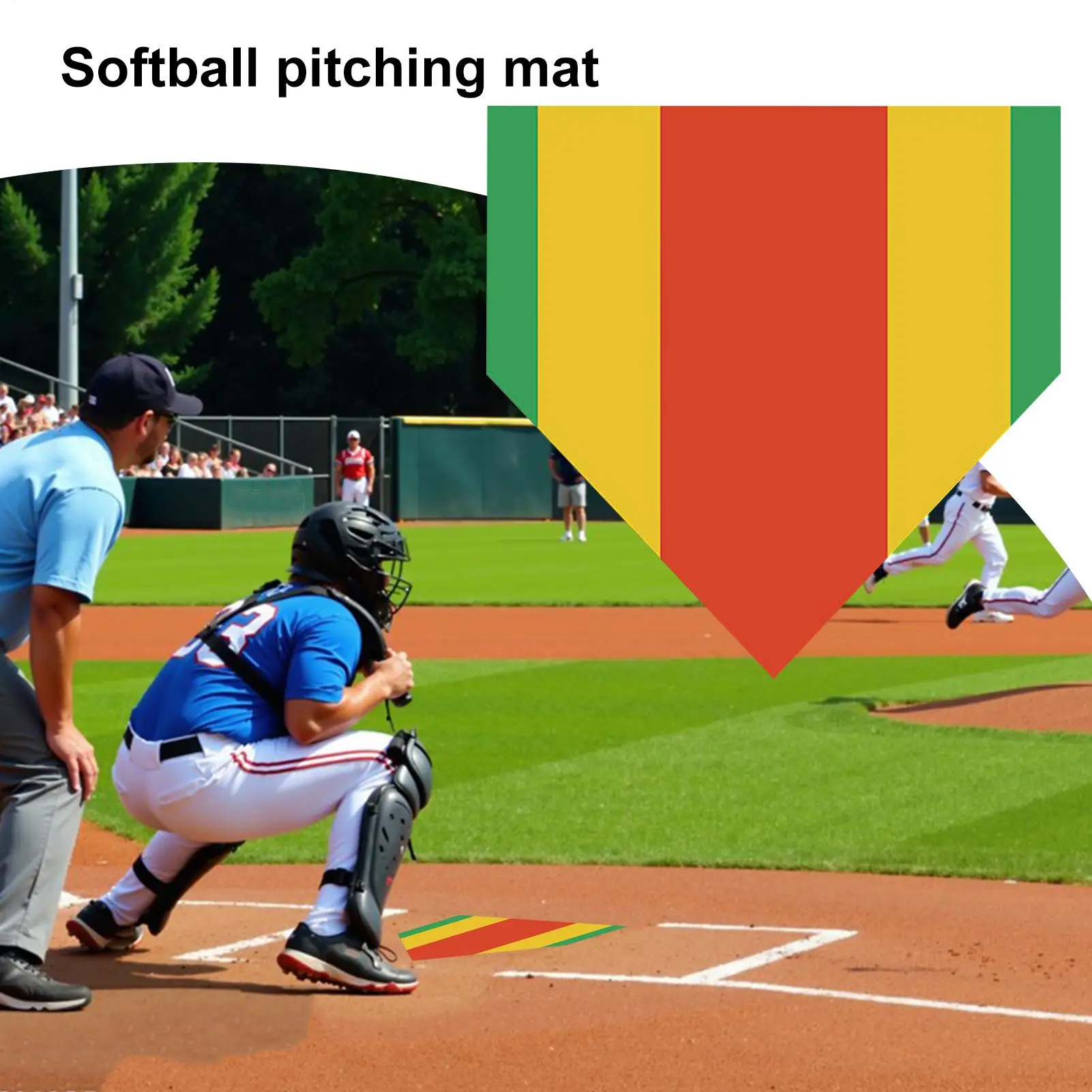 

Тренировочная пластина для бейсбола, тренировочный нескользящий коврик для ударов, устойчивый к атмосферным воздействиям, высокая видимость, забавные аксессуары для софтбола для игроков