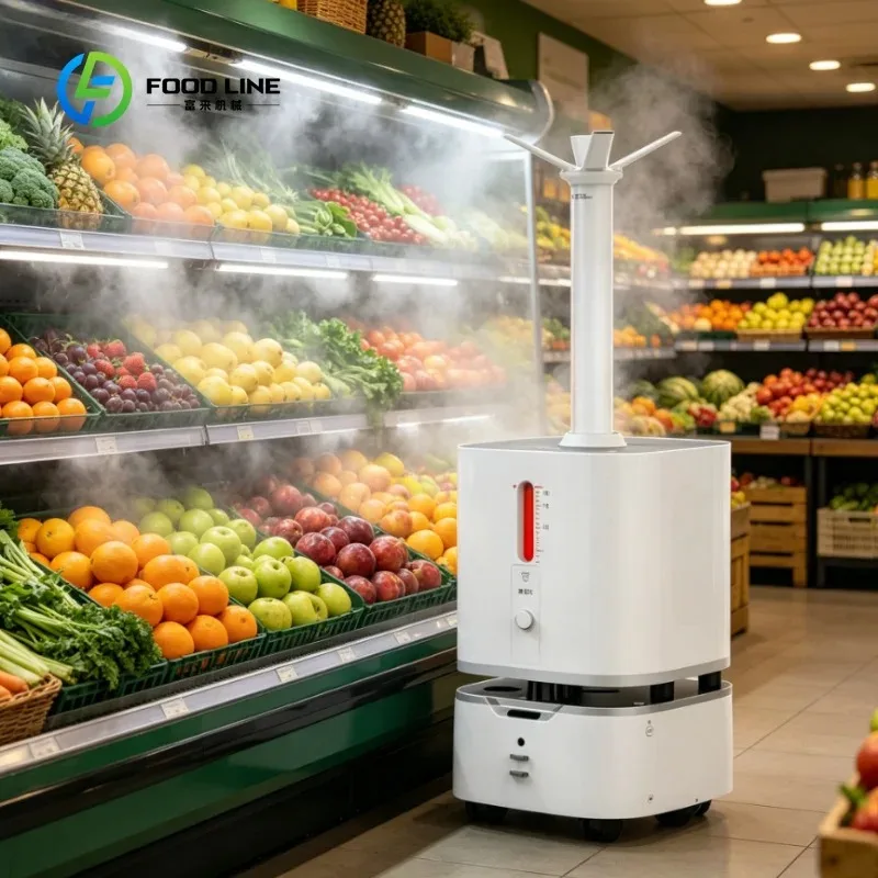 Customized Commercial Intelligent Autonomous Disinfection Robot Air Atomizing Commercial Spray Bot Smart Robot