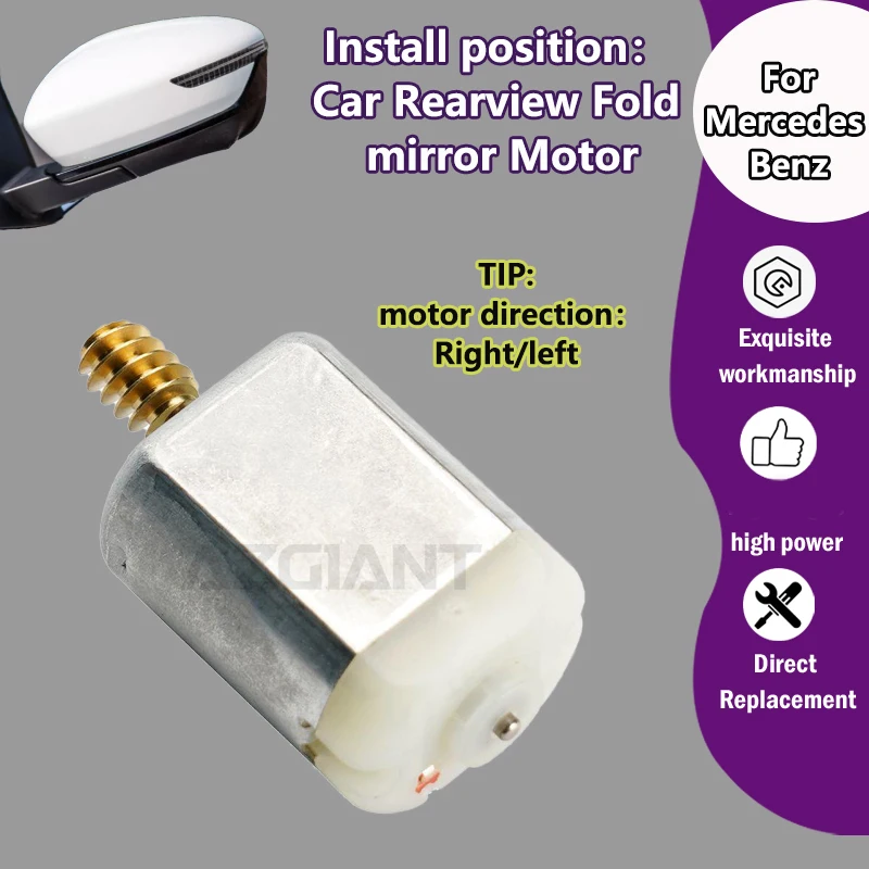 

AZGIANT FC-280PD-10400 For Mercedes Benz SLK-Class (R171) SLK200K 2004-2010 Car Electric Rear View Reversing Mirror Fold motor
