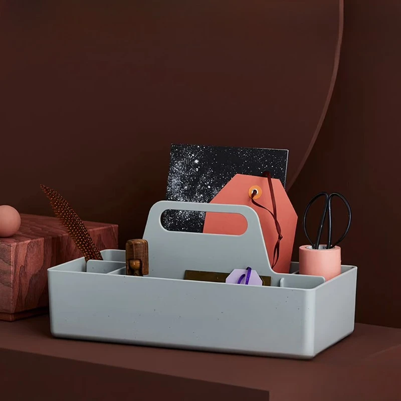 

Storage box, desktop, stationery box, portable toolbox, office material box.