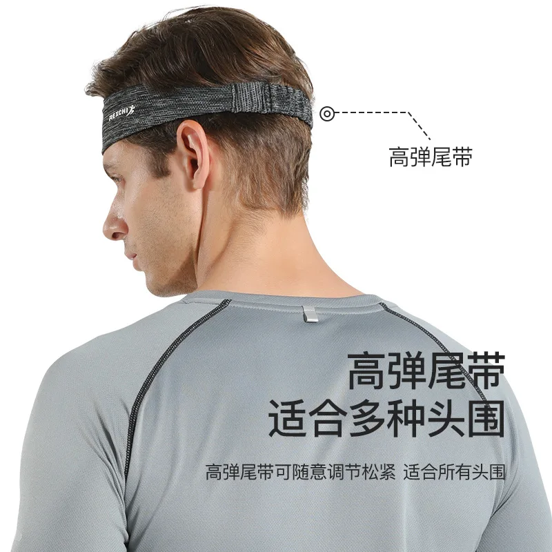 REXCHI Sports Hair Band Sweat Guide Belt Breathable Outdoor Cycling Running Fitness Basketball Anti Sweat Sports Headband XTJ97