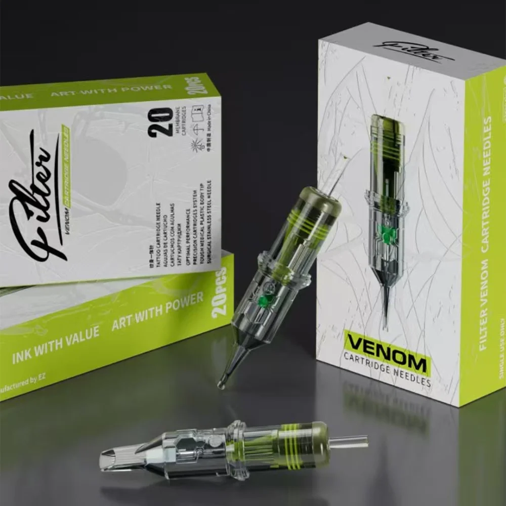 EZ تصفية السم خرطوشة الوشم الإبر منحني ماغنوم RM المتاح الوشم الإبر 19RM 23RM 25RM 27RM لخرطوشة قلم الوشم #6