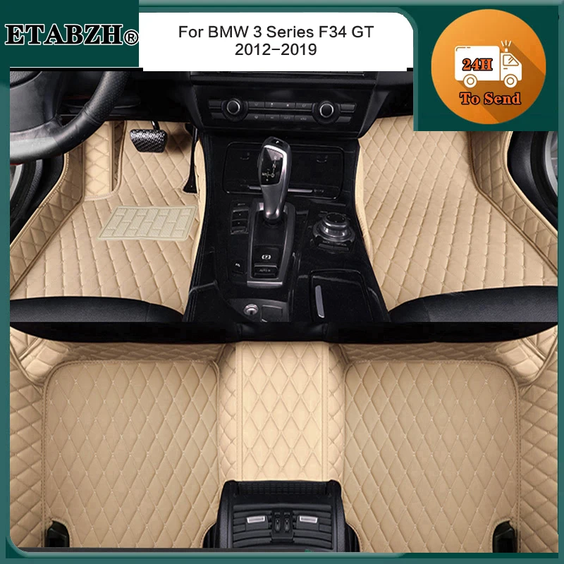 

Custom Car Floor Mats Special Leather Carpet Waterproof For BMW 3 Series F34 GT 2012-2019 Years Car Accessories