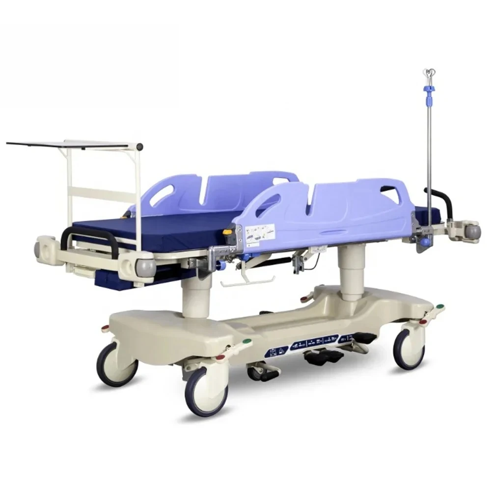 Best Selling Medical Equipment Patient Transfer Adjustable Emergency Ambulance Rescue Stretcher Bed With Free Spare Parts