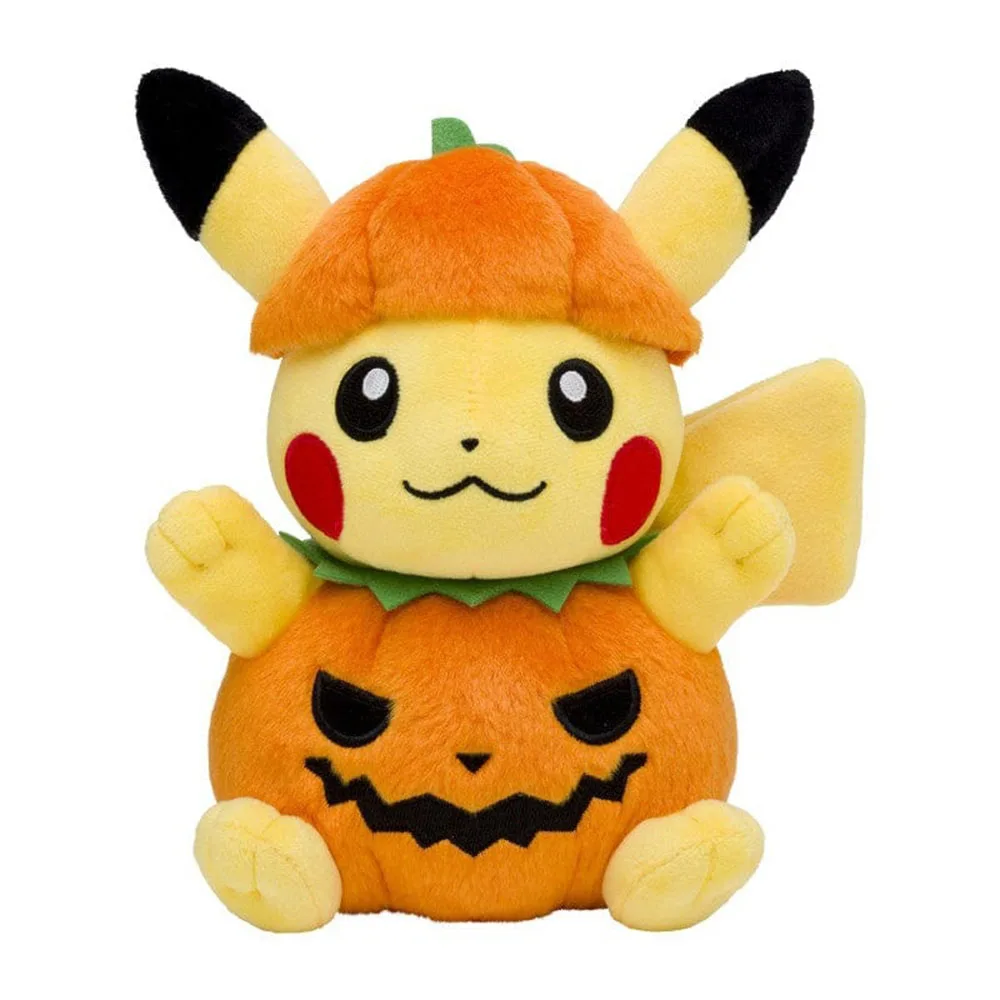 

20CM Halloween Pokemon Pumpkin Lovely Pikachu Figurine Funny Toy Doll Pendant Collection Room Sofa Decoration Ornament Kids Gift