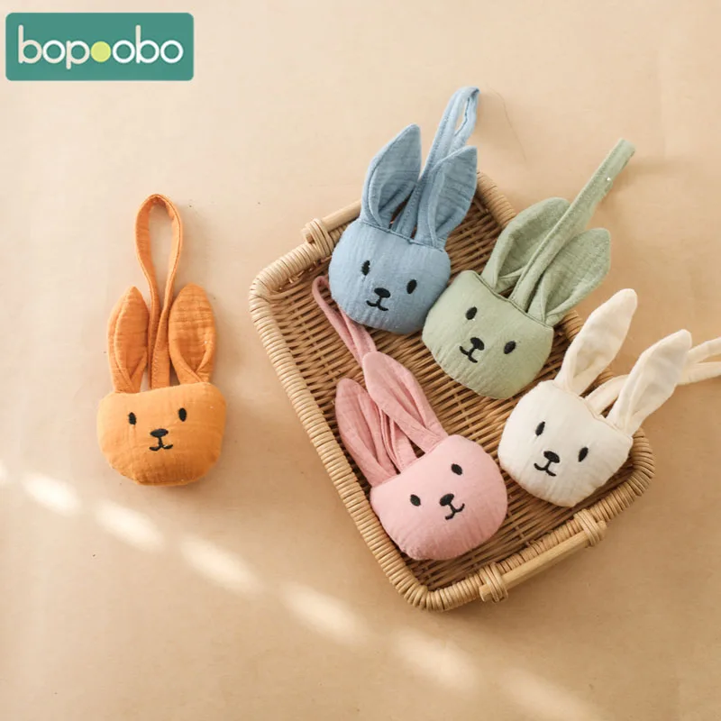 

1pc Handmade Bunny Baby Pacifier Clip Chain Pendant Cartoon Newborn Dummy Nipples Holder Clips Toy Infant Teething Accessories