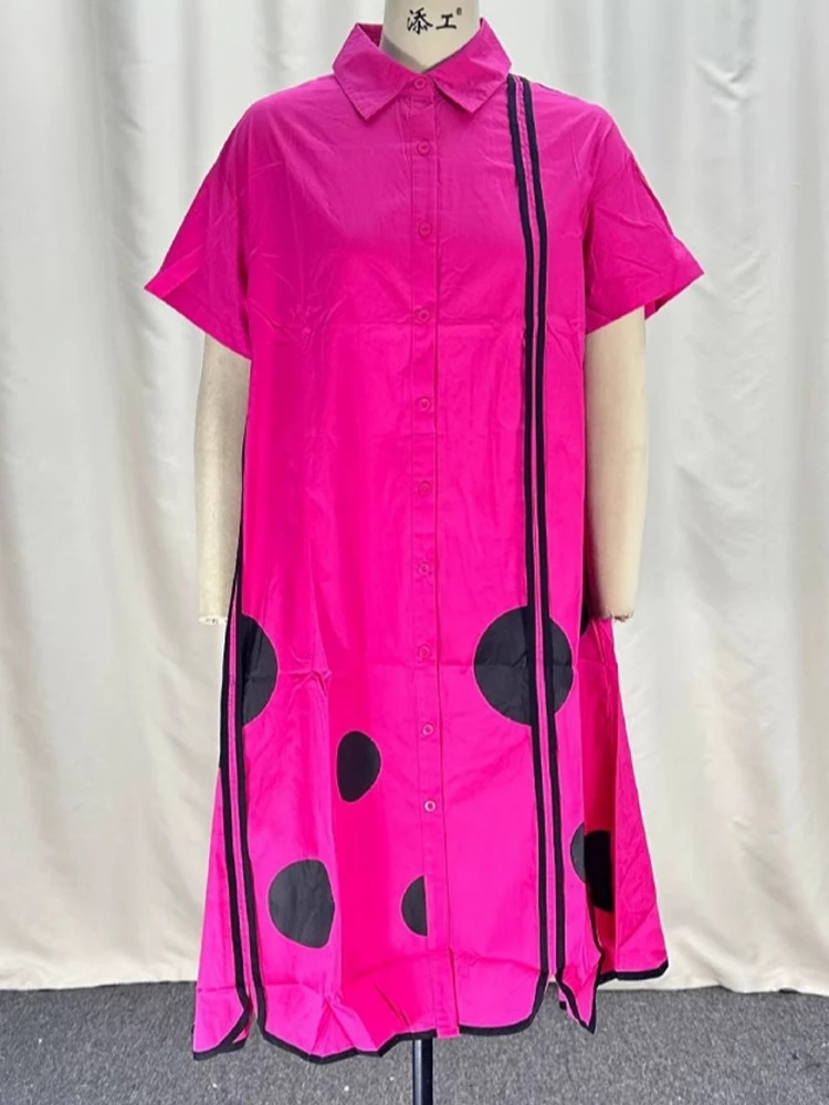 

Elegant African Dresses For Women 2025 Spring Summer Dashiki Shirt Dress Ladies Traditional African Clothing Fairy Dreaes