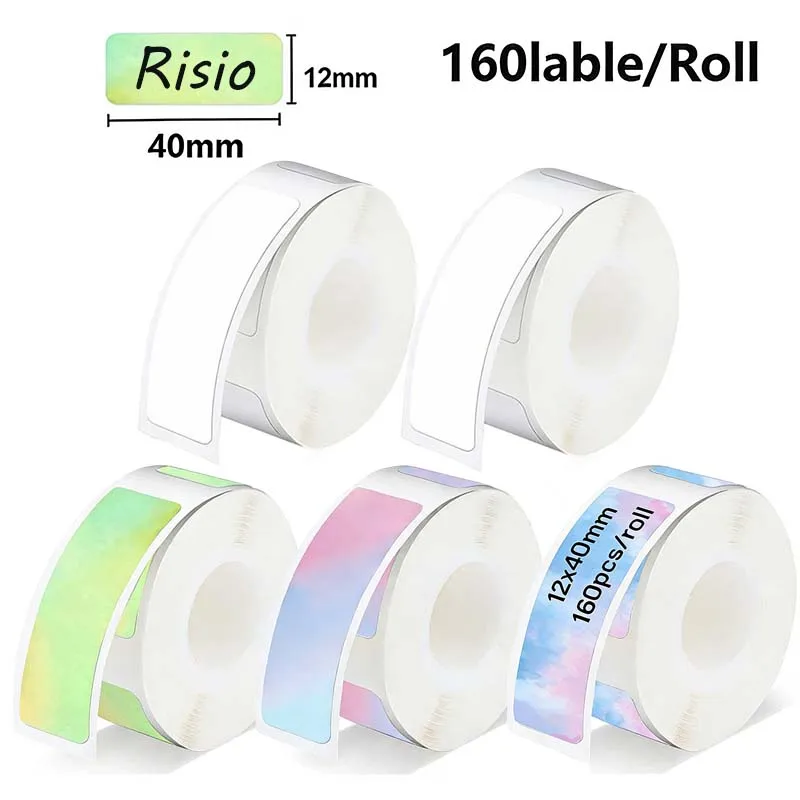 D30 Printer Thermal Label Tape 12*40mm Waterproof Self-adhesive Roll Sticker Paper Sort Tag For Marklife P12 P15 Phomemo Q30 D35