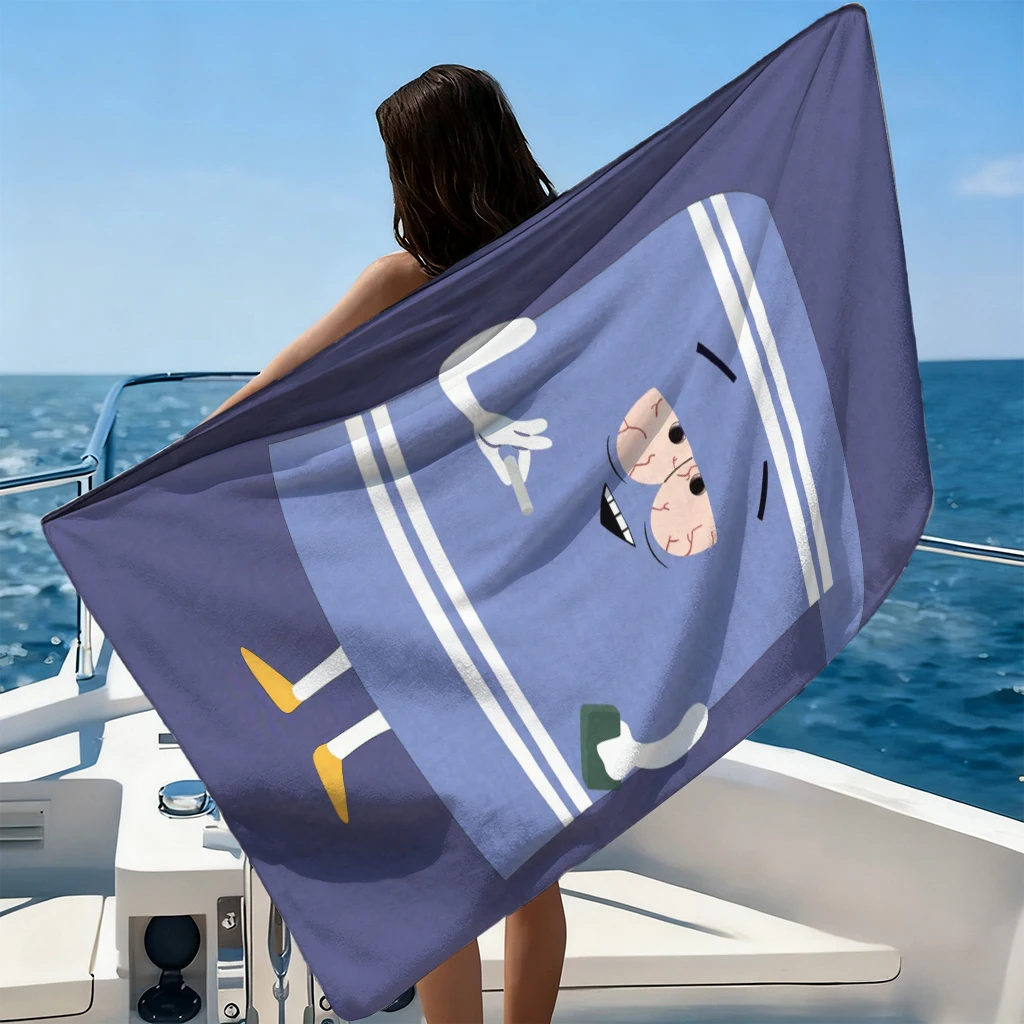 Fun Cartoon T-Shaped Beach Towel 
