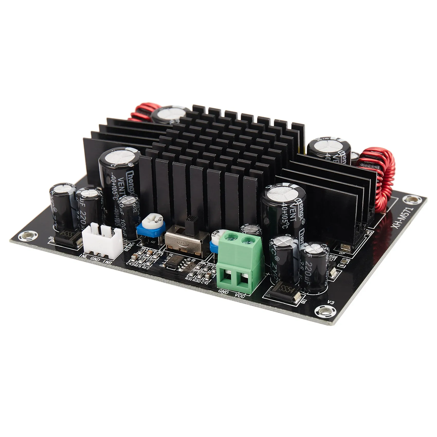 Y06A Xh-M571 High Power Subwoofer Audio Digital Amplifier Board Trolley Case Boost Amplifiers Mono 150W