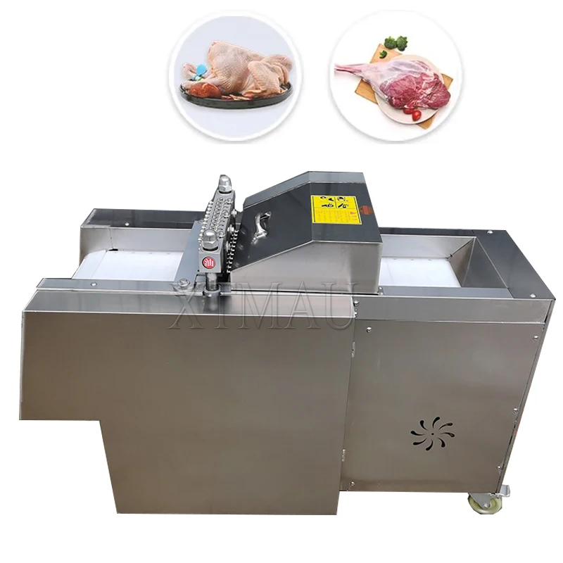 600-750kg/H Commercial Meat Cutting Machine Automatic Frozen Meat Fresh Meat Cube Cutter Machine Meat and Bone Cutting Machine