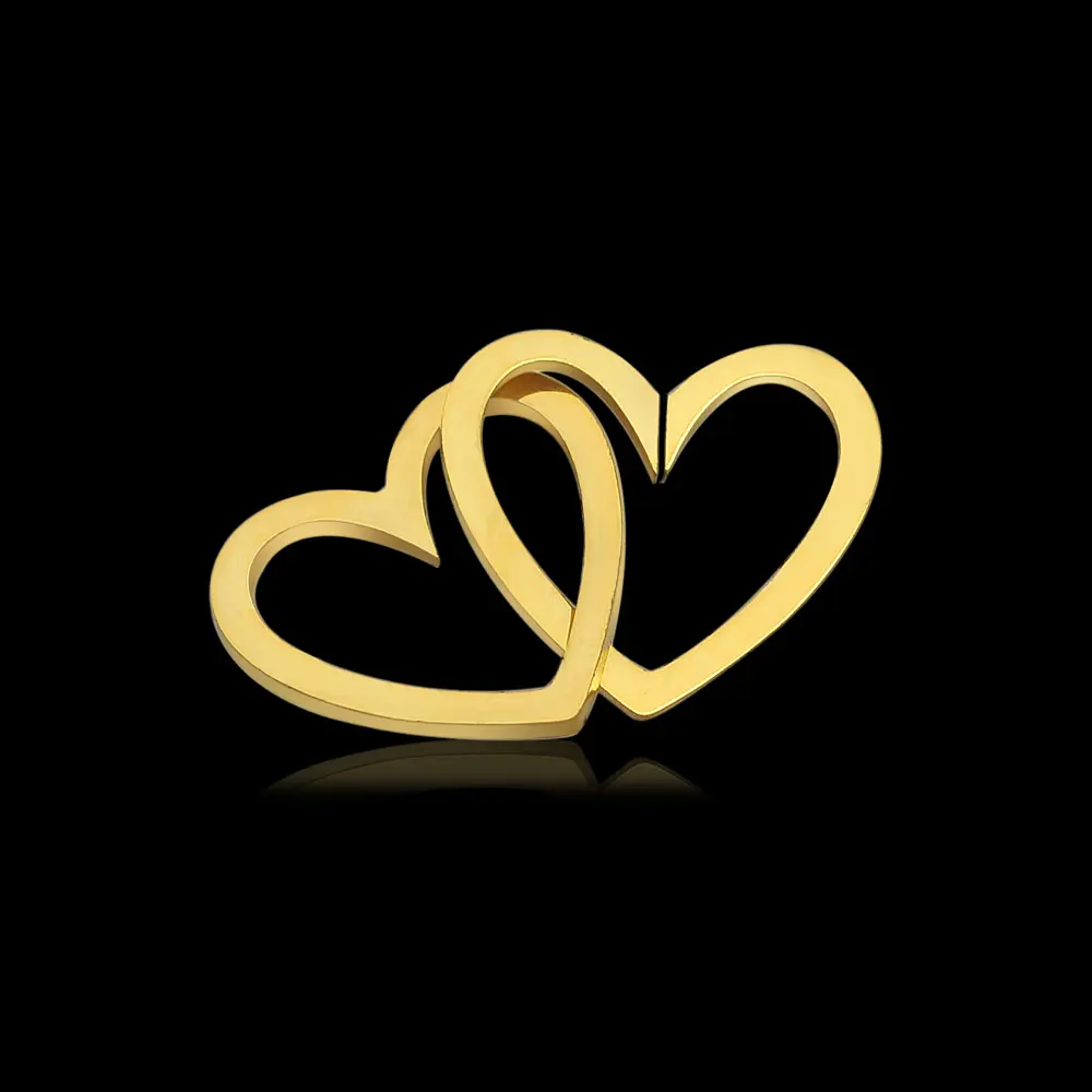 10pcs/lot Stainless Steel Geometric Heart DIY Connector Bracelet Making Charms Wholesale Necklace Making Disc Handcuffs
