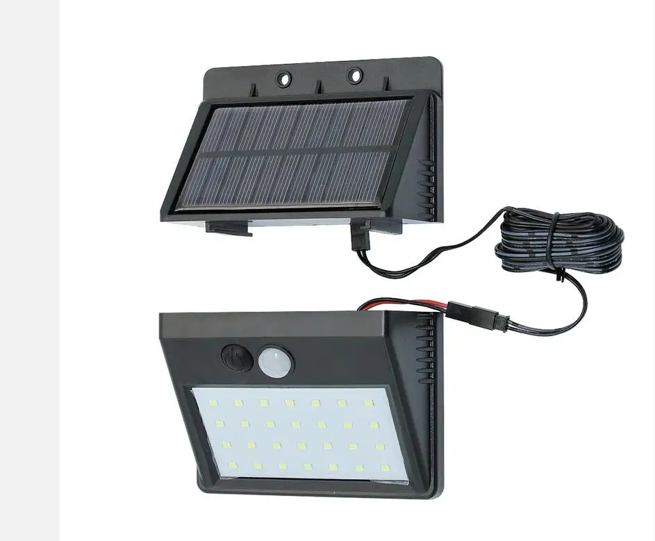 Imagem -04 - Livre 64 48 32led Solar Jardim Luzes Separáveis Modos à Prova Impermeável Água Pir Sensor de Movimento Luz de Parede para Casa Jardim Rua Decorat ao ar