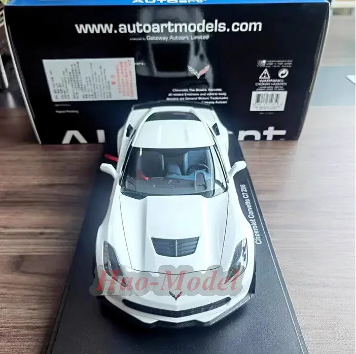 Autoart-合金ダイキャストカーモデルc7z06,子供向けシミュレーション玩具,誕生日プレゼント,趣味の装飾品,1:18