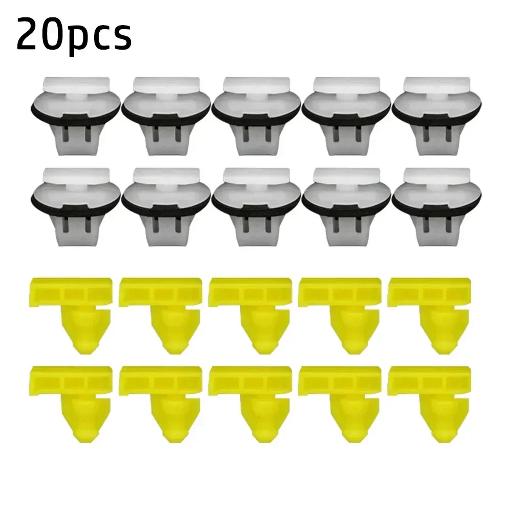 20PCS Moulding Clips Set Front Rear Arch Trims Fixing Clip For Nissan Juke 76882-JG10A / 76847-JG00A NEW