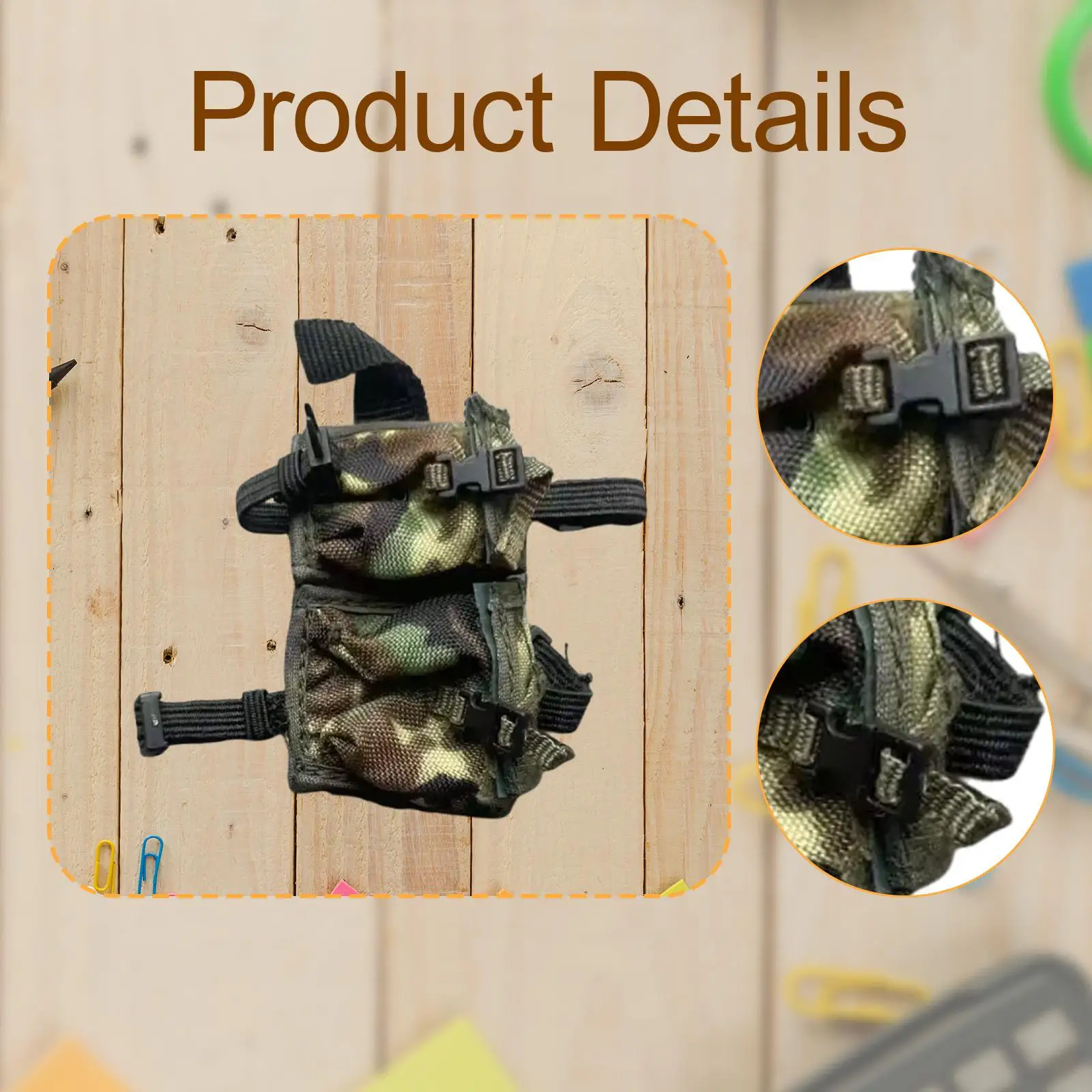 Pochette de jambe tombante pour figurine d'action, accessoires de Costume de poupée, modèle de tenue décontracté, pochette de taille Miniature, Mini sac de jambe, 1/6