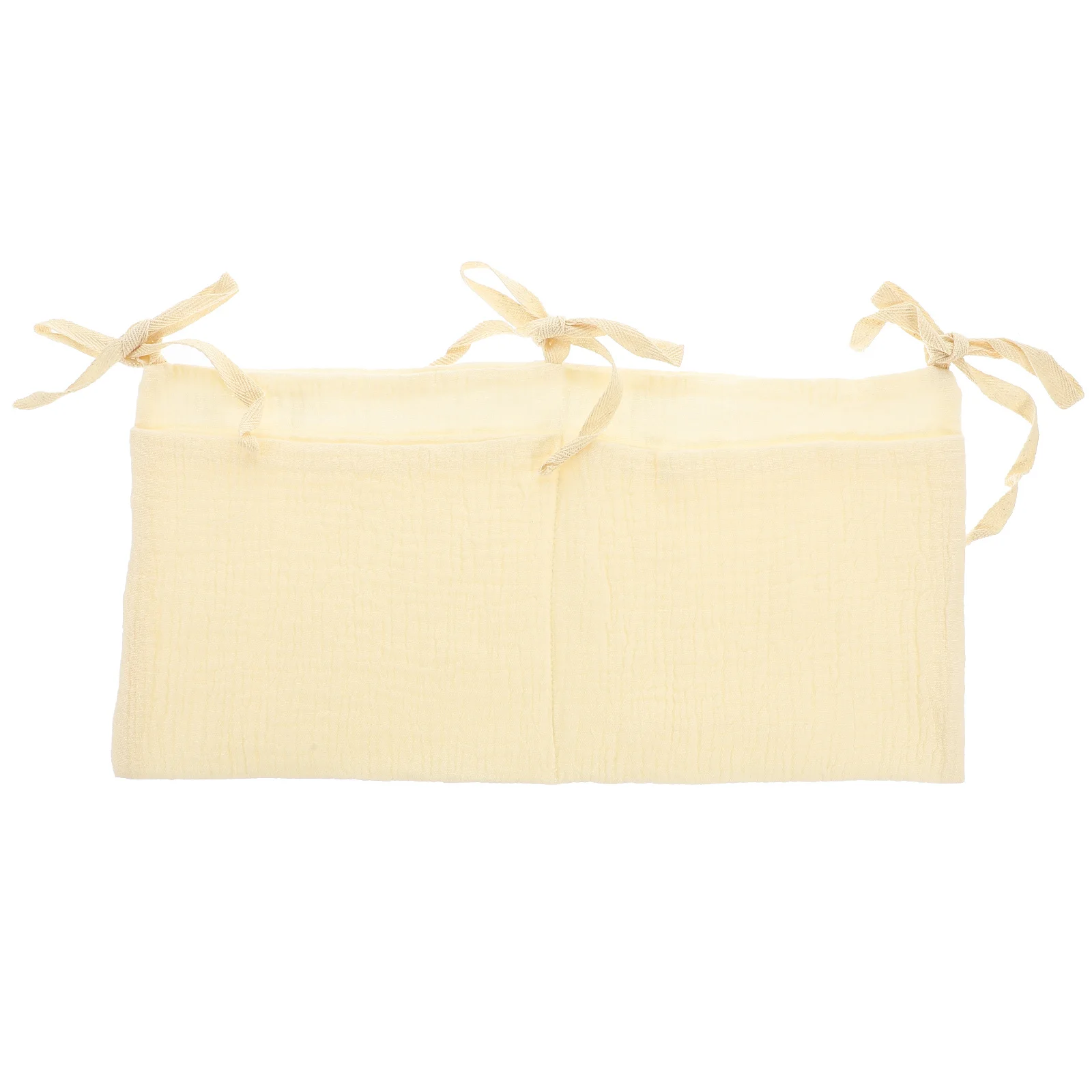 กระเป๋าจัดระเบียบสำหรับแขวนข้างเตียงเด็กอ่อน ความจุขนาดใหญ่ ทำจากผ้าฝ้าย สำหรับเก็บผ้าอ้อม ขวดนม จุกนมหลอก ติดตั้งง่าย