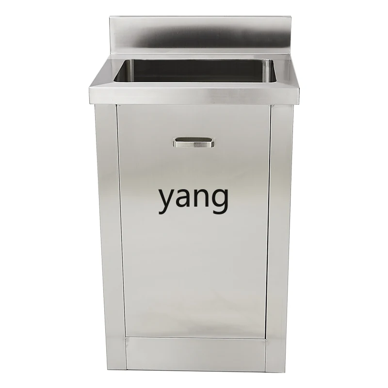 CX  stainless steel square wrought iron sink integrated column washbasin outdoor