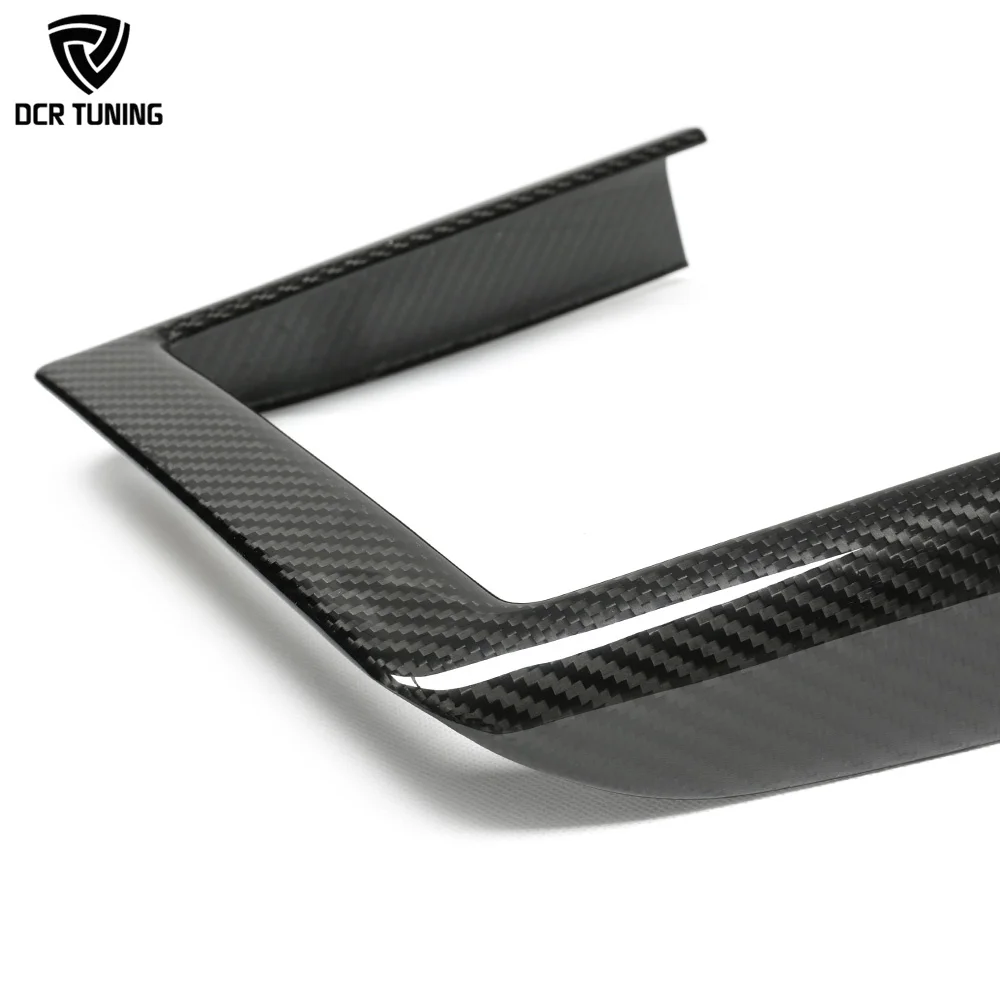 Juniper Dry Carbon Wireless Charger Frame Cover for Tesla Model Y 2025+ Model 3 Lightweight Sports Style Interior