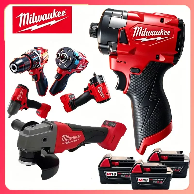 

Milwaukee Tools Such as Rangefinders, Angle Grinders, Electric Wrenches, Drills, Blowers, and Impact Wrenches For 18V Battery