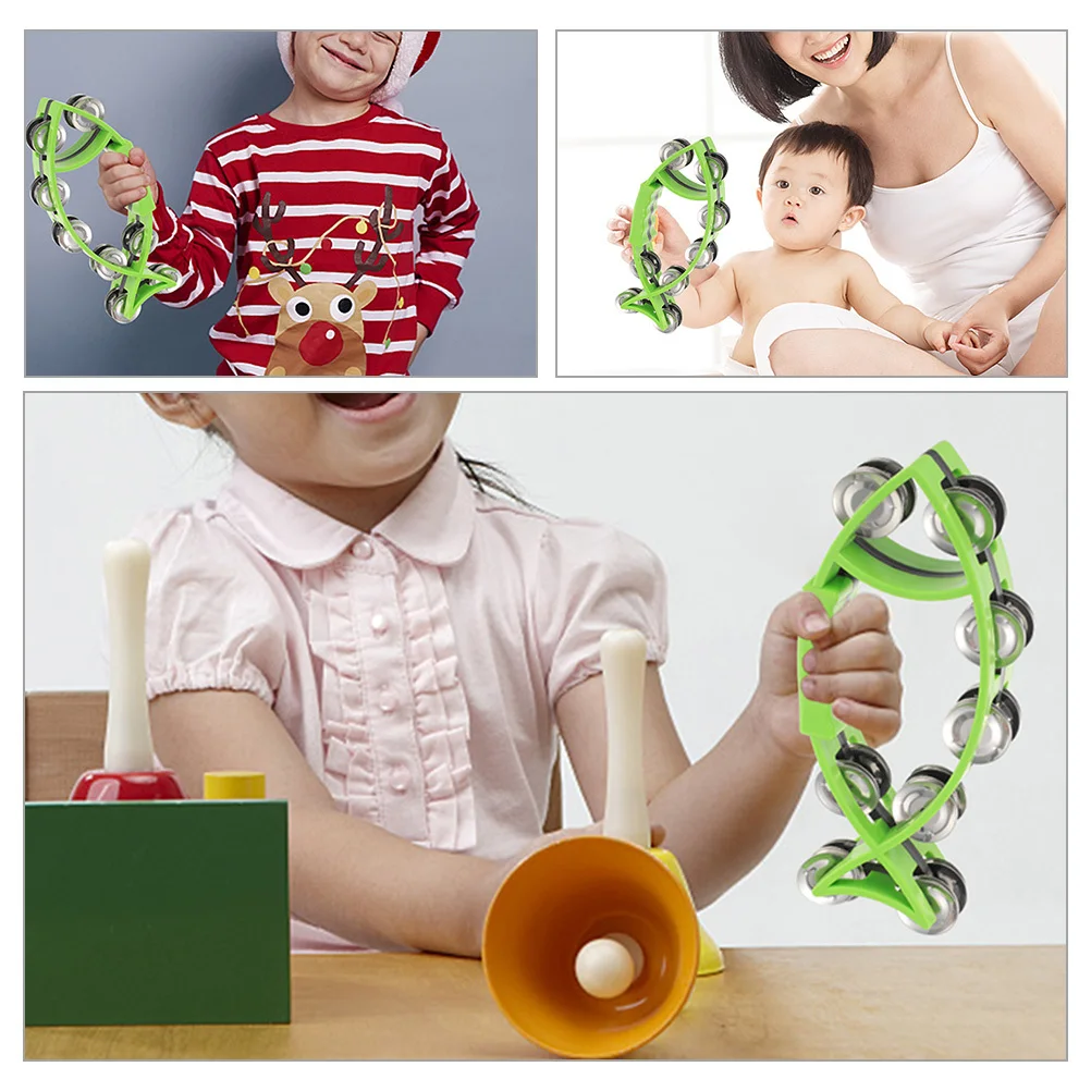 

2Pcs Cute Fish Shaped Jingle Bells Handheld Percussion Instrument for Festival Party Kids Musical Learning Tool
