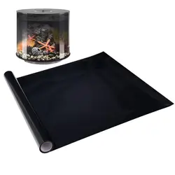 Aquarium Wallpaper Static Cling Black Aquarium Backdrop Sticker Aquarium Poster Background Aquarium Backdrop for Fish Tank