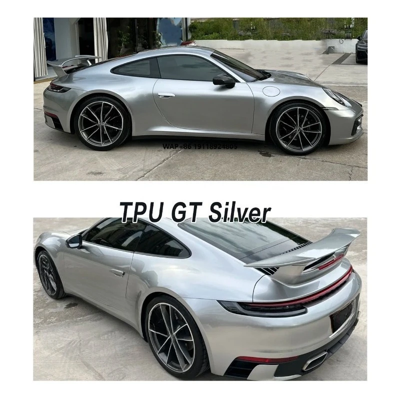 1.52*15m Color Change Film Colored Ppf 7.5mil Self-healing Anti-yellowing Car Paint Protection Film Wrap Vinyl Silver