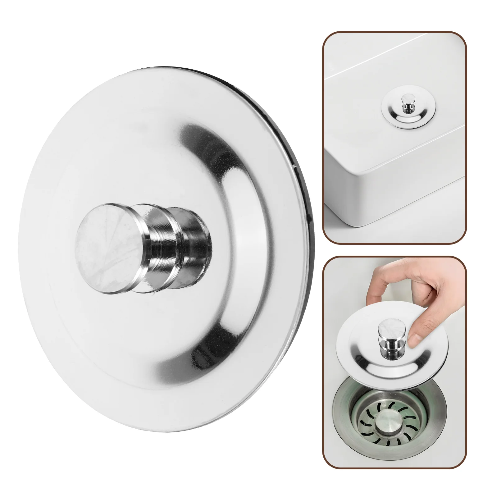 

Tub Drain Hair Catcher and Stopper Bathtub Drain Cover Bath Drain Stopper Tub for （Black Rub