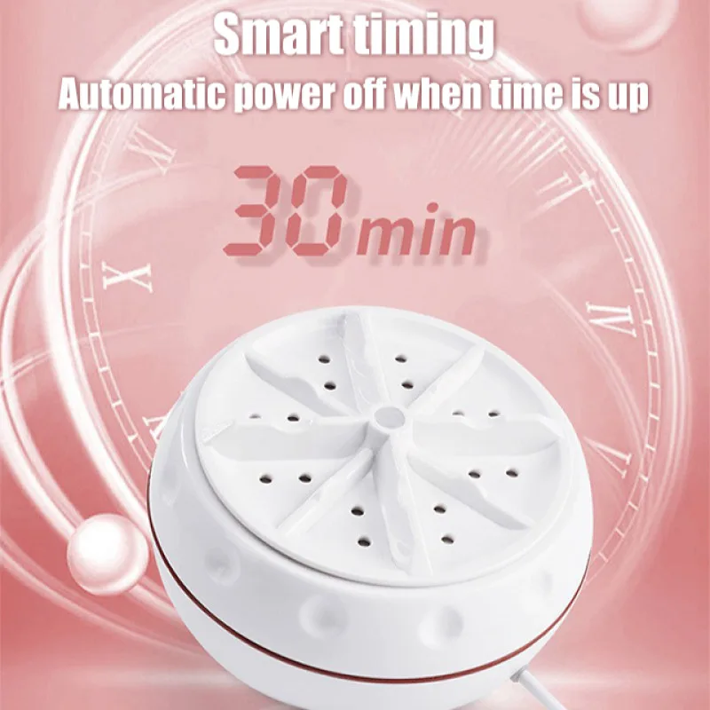 【Hot Sale】Portable Turbo Spin Washing Machine Fully Automatic Mini Lazy Washer