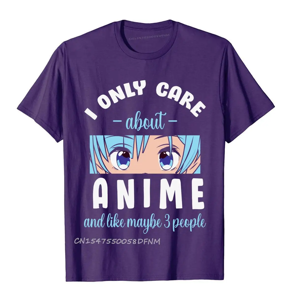 I Only Care About Anime And Like Maybe 3 People Tshirt Anime Girl Latest Mens Tops Shirt Otaku T Shirts Premium Cotton Tees