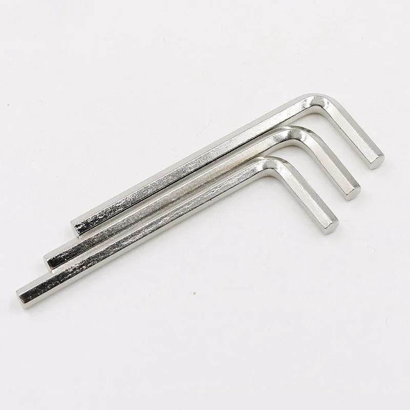 1/2/5Pcs Nickelage Allen Screw Wrench M1.5 M2 M2.5 M3 M4 M5 M6 M8 M10 M12 Hexagon Allen Key Wrench