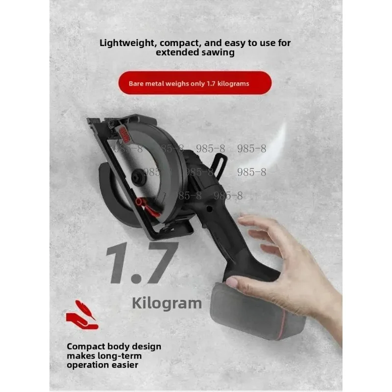 5.5 Inch Brushless Cordless Circular Saw Model 515, High Efficiency Lithium Electric Wood Cutter for Building Carpentry