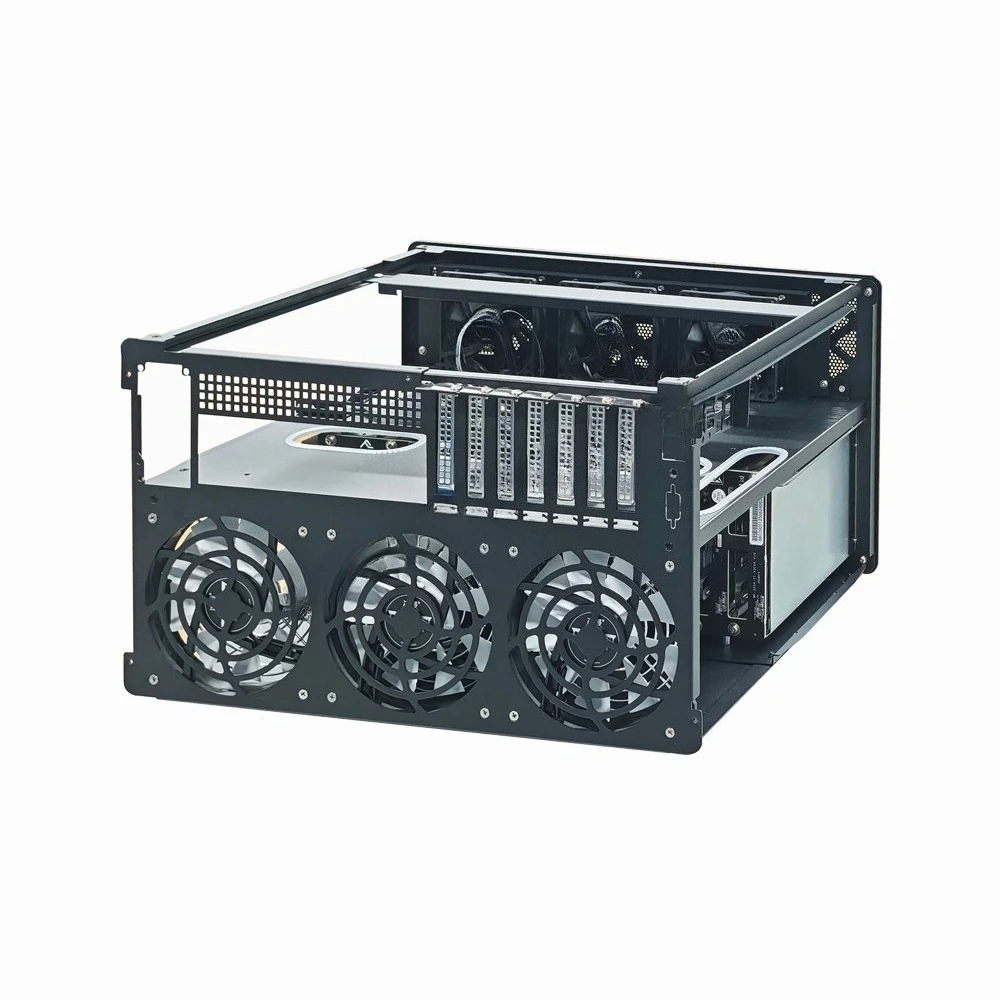 Compact 12 Bay NAS Enclosure With Hot Swap Tray Compatible ATX Half Height PCIE Small 1U PSU For Private Cloud Storage