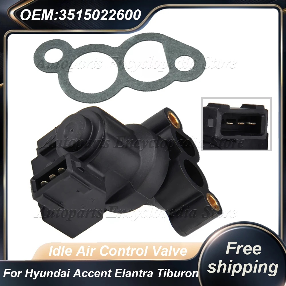 For Hyundai Accent Elantra Tiburon Kia I4 35150-22600 Idle Air Control Valve IAC 35150-22600 35150 22600 3515022600 AC493 AC4229