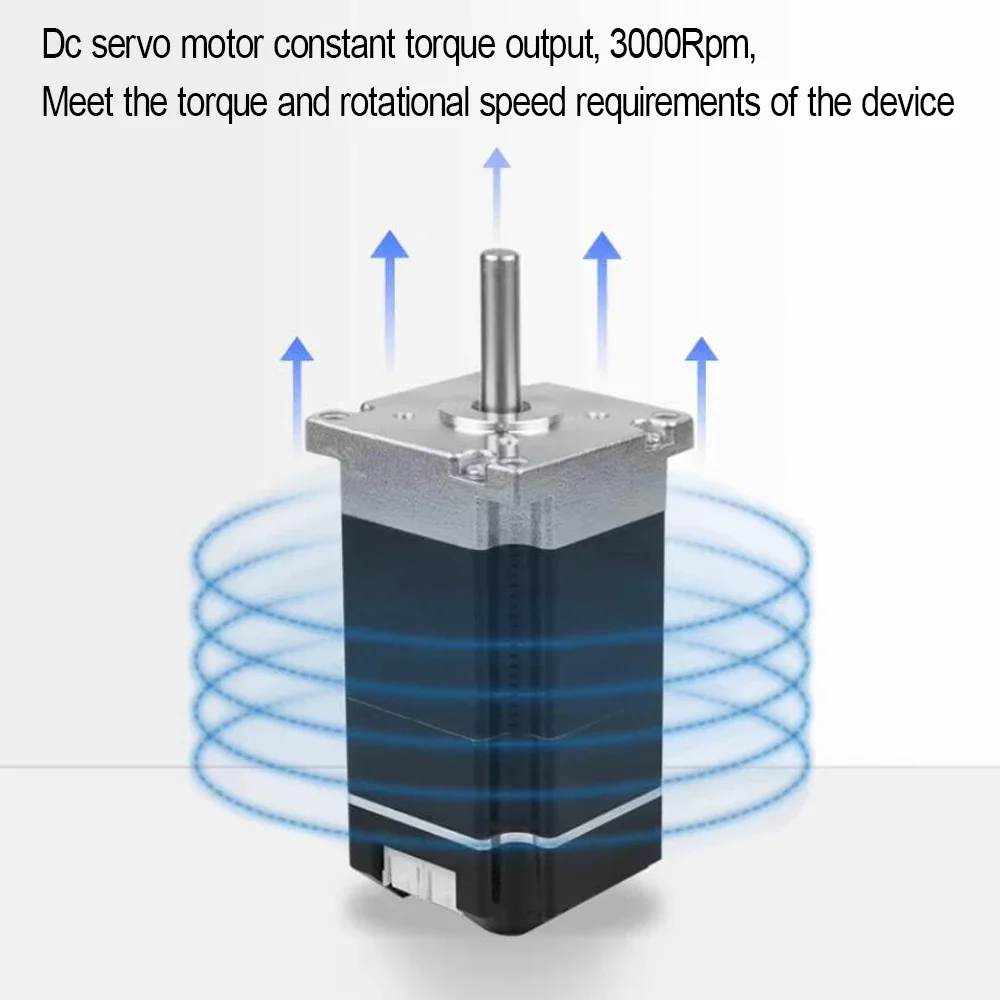 Imagem -03 - Servo Motor de Baixa Tensão 42 mm 57 mm 86 mm Flange 0.11.4nm 31w440w 17bit Codificador Entrada de Pulso Rs485 3000rpm 24v 48v dc