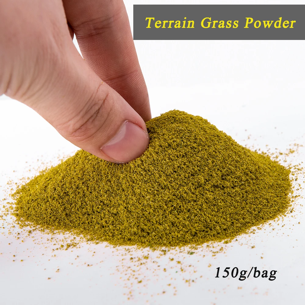 

150g DIY Terrain Grass Powder Model Making Sponge Material Military Scene Railway Train Layout for Ho Scale Landscape