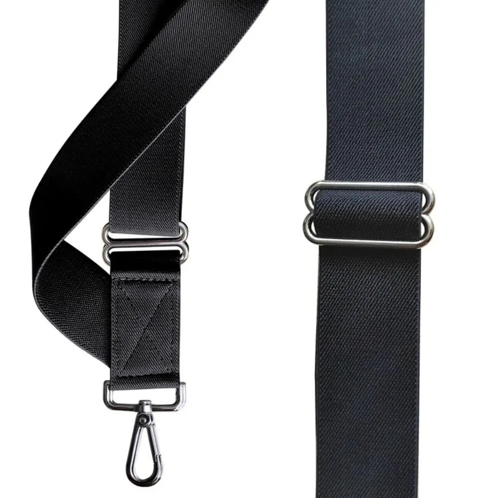 Suspender Retro Kasual untuk Pria Gaya Inggris Klip Logam Suspender Kulit Aksesoris Jas Klip Suspender Anti-selip Pria