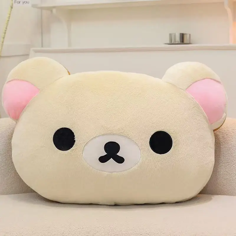 لطيف Rilakkuma أفخم وسادة اليد الدافئة الكرتون الدب Peluche دمية محشوة وسادة مريحة هدية عيد ميلاد #4