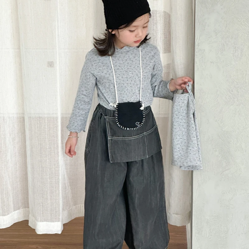 بدلة كروم بسيطة للبنات ، على الطراز الكوري ، لطيفة ، عصرية ، مريحة ، حلوة ، جديدة ، خريف ، #4