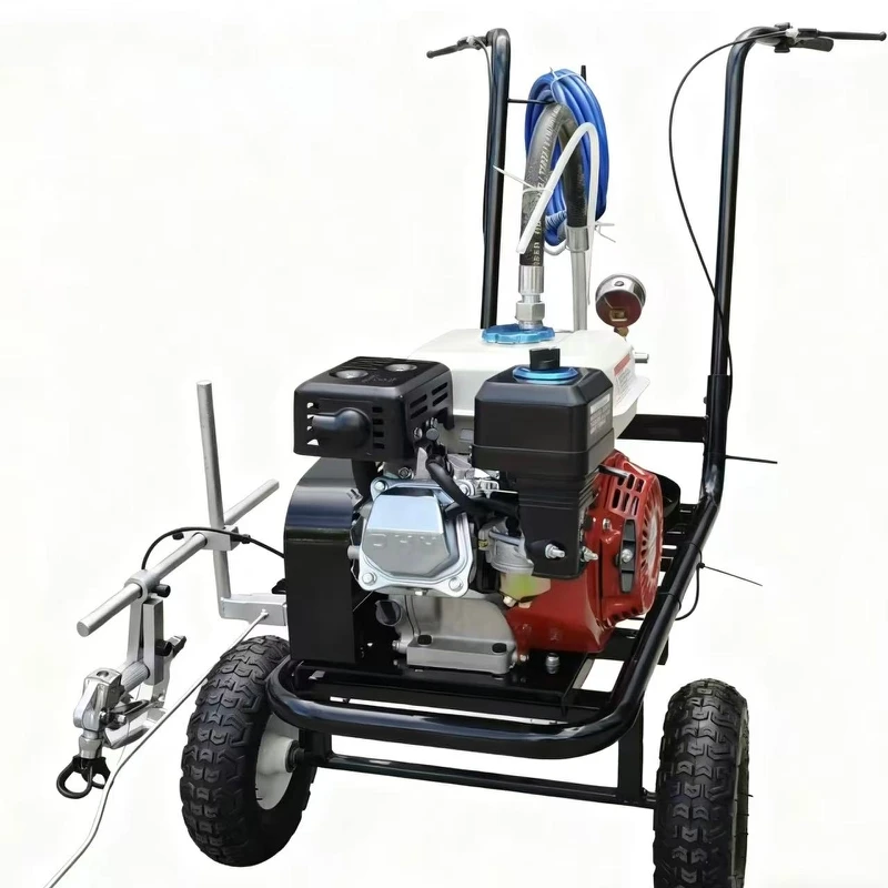 Rugged Cold Spray Road Marking Machine Hand Push Cold Paint Road Marking Machine Concrete Highway Road Traffic Line Customized
