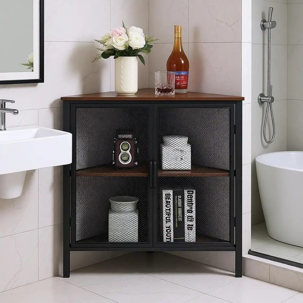 

Трехъярусные стеллажи с защитной дверцей, металлический органайзер для хранения в небольших помещениях, гостиная, кухня, ванная комната