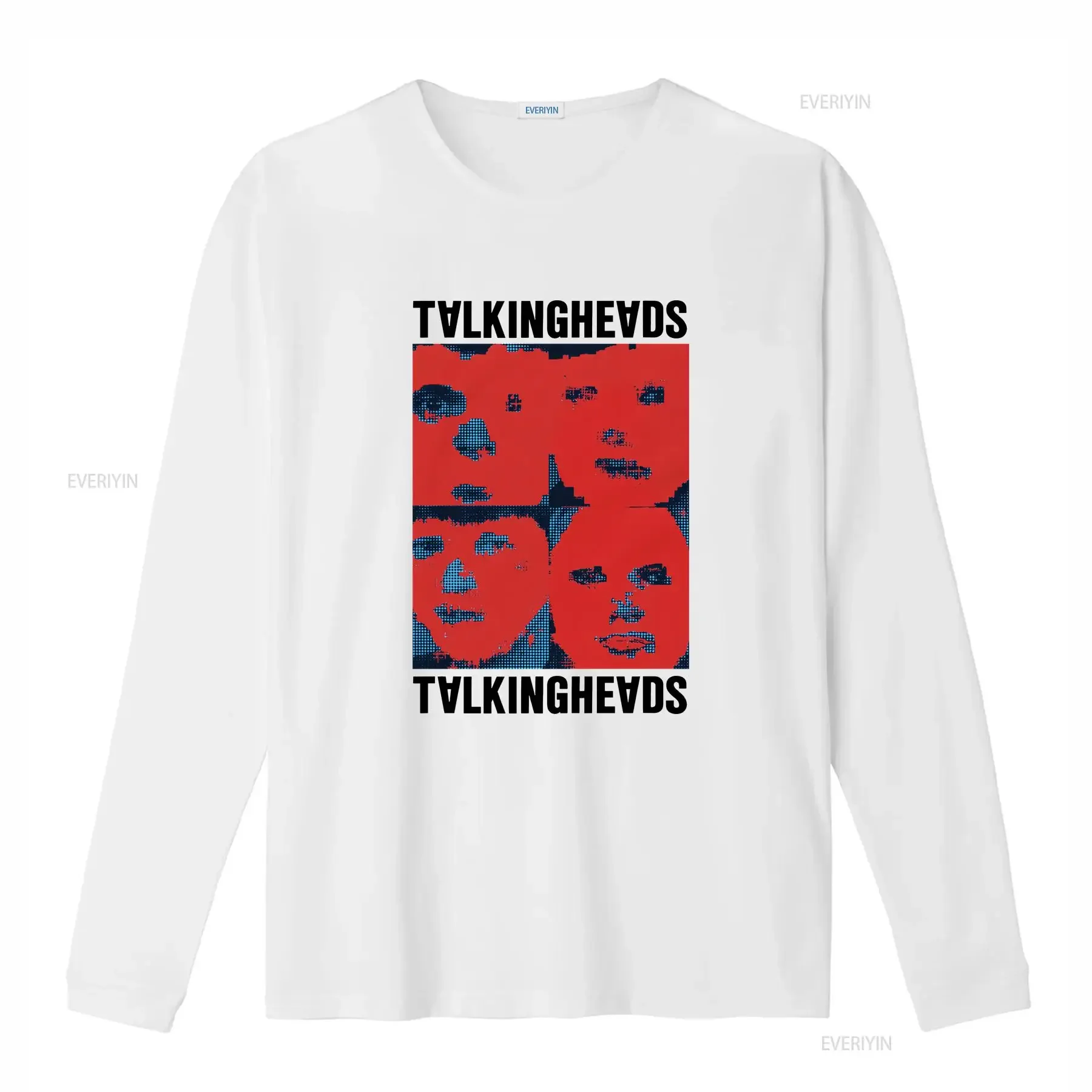 Talking Heads Remain In Light Vintage Band shirt vintage Washed Slightly Stretched designer clothes streetwear homme Casual